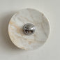 Isolde Round Marble Wall Sconce