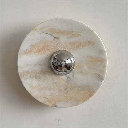 Isolde Round Marble Wall Sconce