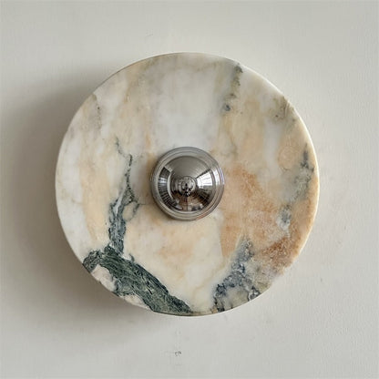 Isolde Round Marble Wall Sconce