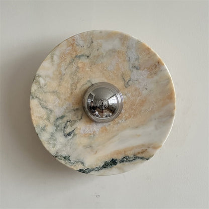 Isolde Round Marble Wall Sconce