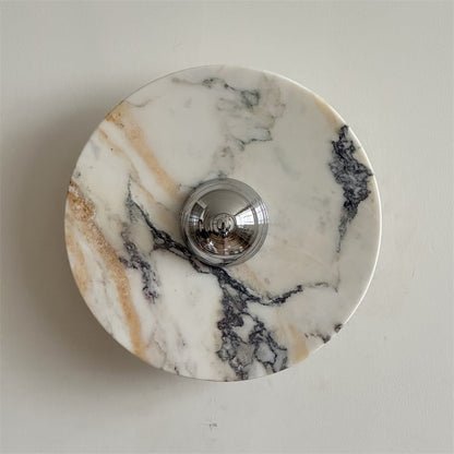 Isolde Round Marble Wall Sconce