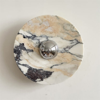 Isolde Round Marble Wall Sconce