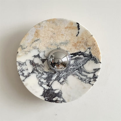 Isolde Round Marble Wall Sconce