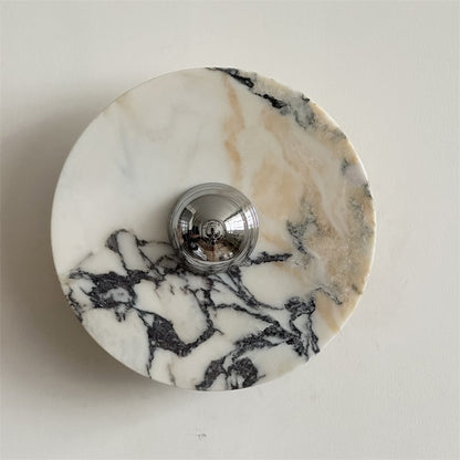 Isolde Round Marble Wall Sconce