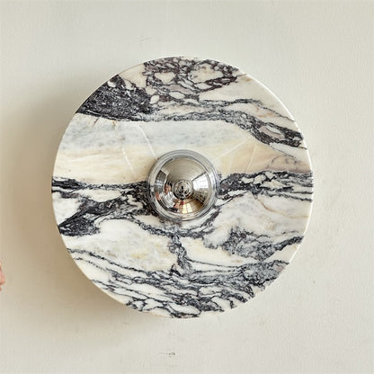 Isolde Round Marble Wall Sconce