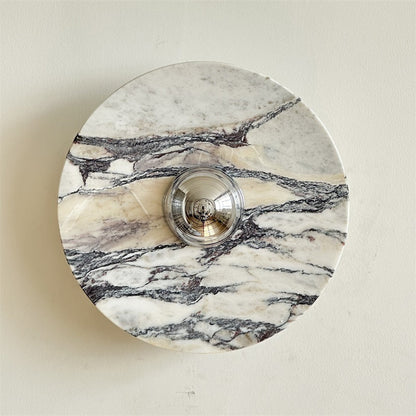 Isolde Round Marble Wall Sconce