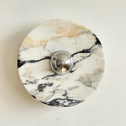 Isolde Round Marble Wall Sconce