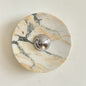Isolde Round Marble Wall Sconce