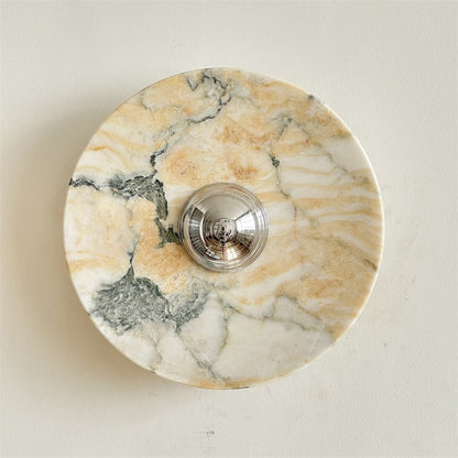 Isolde Round Marble Wall Sconce