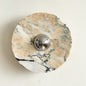 Isolde Round Marble Wall Sconce