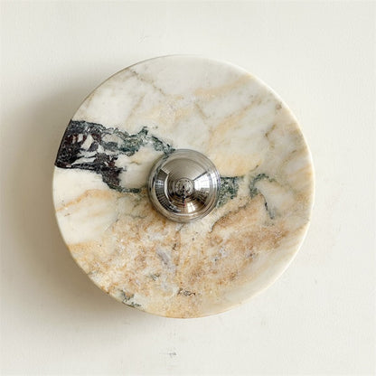 Isolde Round Marble Wall Sconce