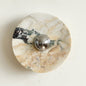 Isolde Round Marble Wall Sconce