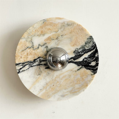 Isolde Round Marble Wall Sconce