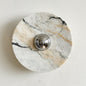 Isolde Round Marble Wall Sconce