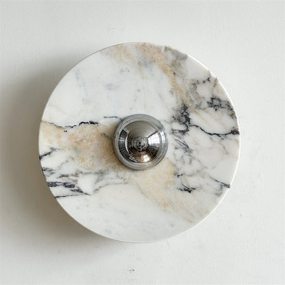 Isolde Round Marble Wall Sconce