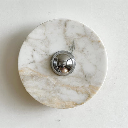 Isolde Round Marble Wall Sconce