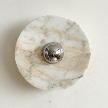 Isolde Round Marble Wall Sconce