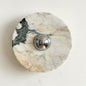 Isolde Round Marble Wall Sconce