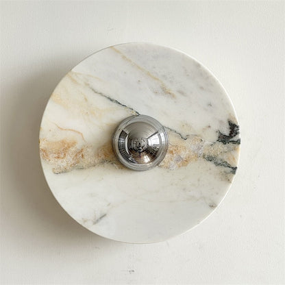 Isolde Round Marble Wall Sconce