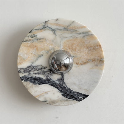 Isolde Round Marble Wall Sconce
