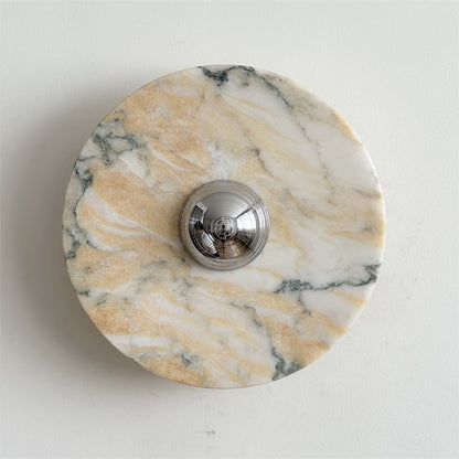 Isolde Round Marble Wall Sconce