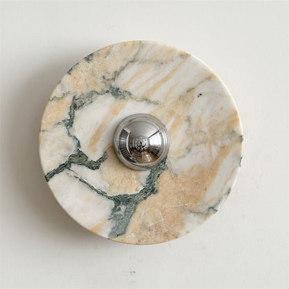 Isolde Round Marble Wall Sconce