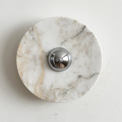 Isolde Round Marble Wall Sconce