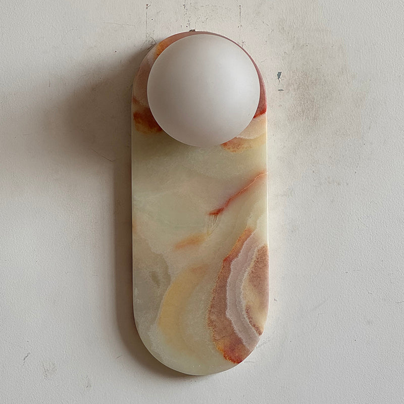 Marisol Cyan Onyx Wall Sconce