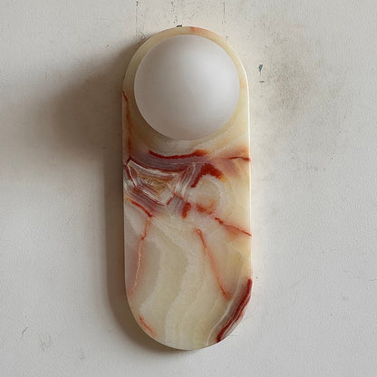 Marisol Cyan Onyx Wall Sconce