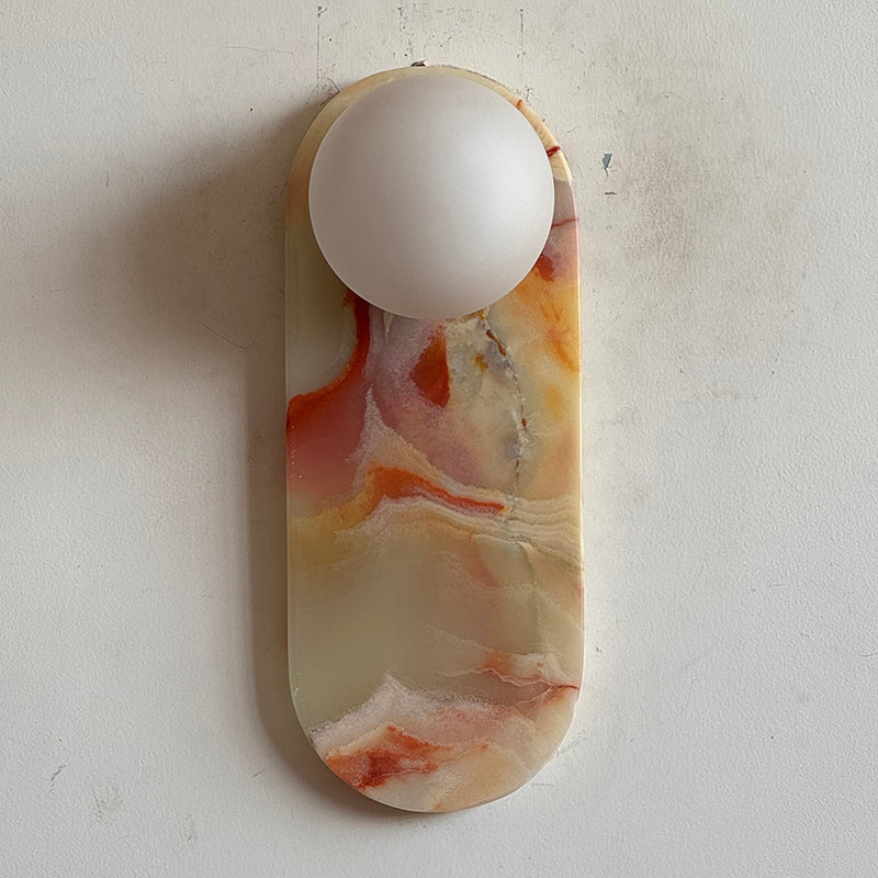 Marisol Cyan Onyx Wall Sconce