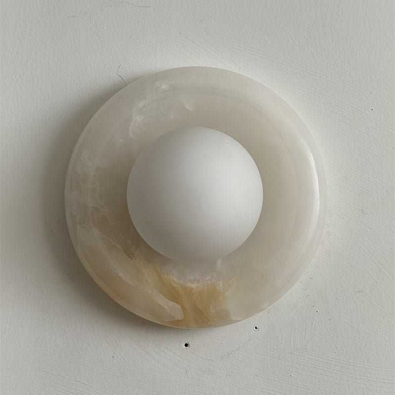 Solene White Onyx Wall Sconce
