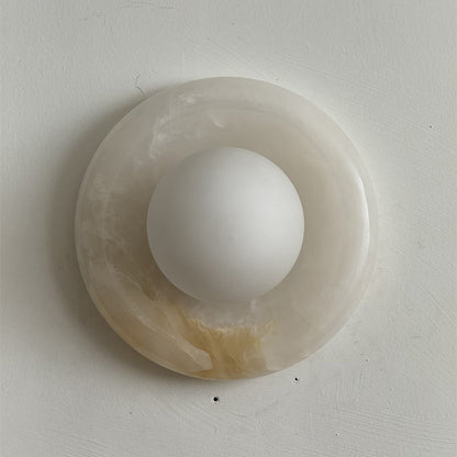 Solene White Onyx Wall Sconce