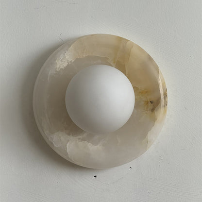 Solene White Onyx Wall Sconce