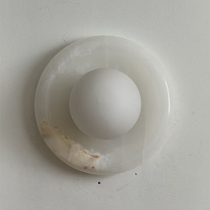 Solene White Onyx Wall Sconce