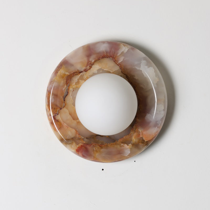 Solene White Onyx Wall Sconce