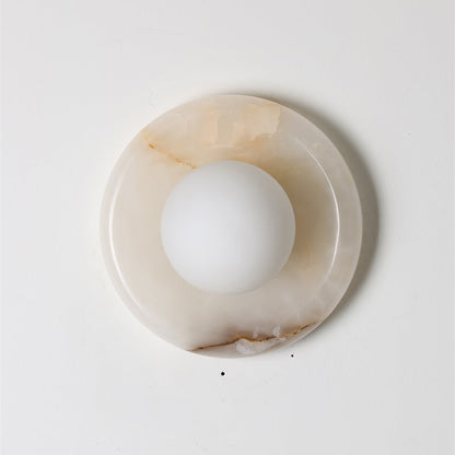 Solene White Onyx Wall Sconce