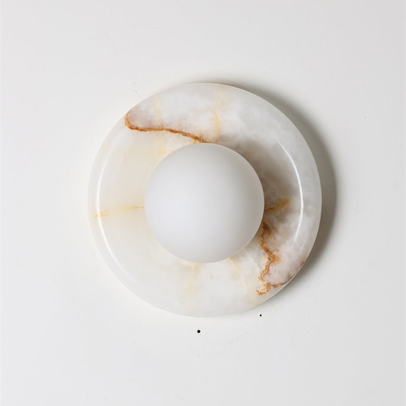 Solene White Onyx Wall Sconce