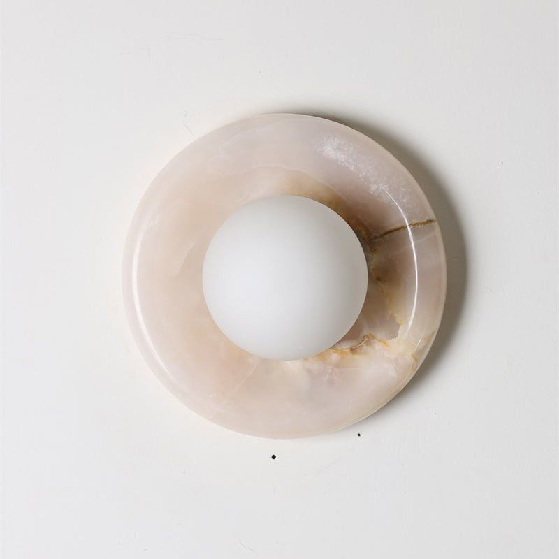 Solene White Onyx Wall Sconce