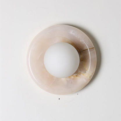 Solene White Onyx Wall Sconce