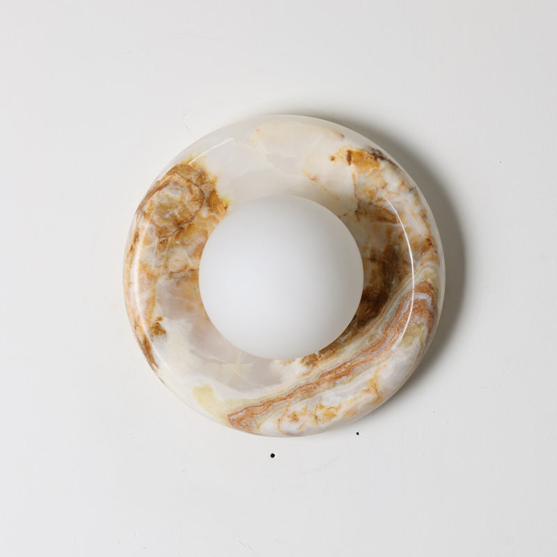Solene White Onyx Wall Sconce