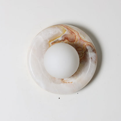 Solene White Onyx Wall Sconce