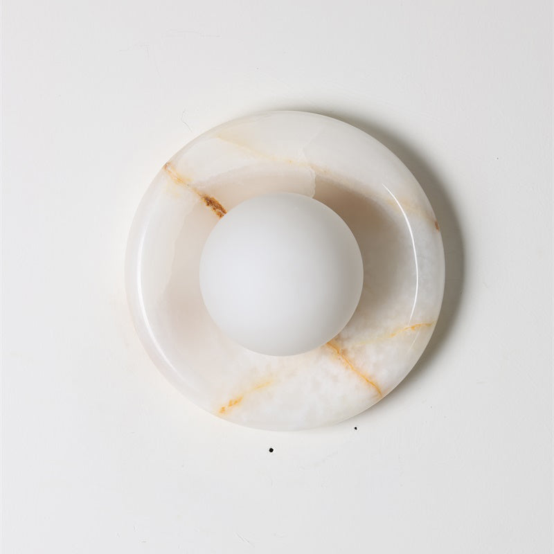 Solene White Onyx Wall Sconce