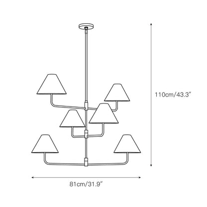 Vesan Three Tier Chandelier