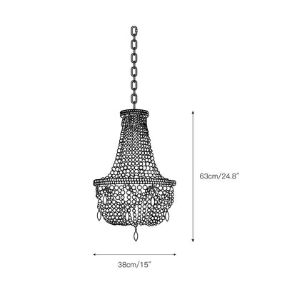 Yarara Wood Bead Chandelier