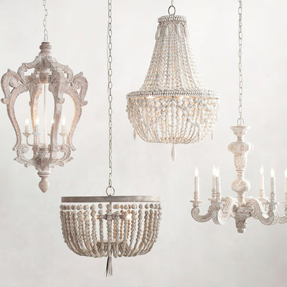 Yarara Wood Bead Chandelier