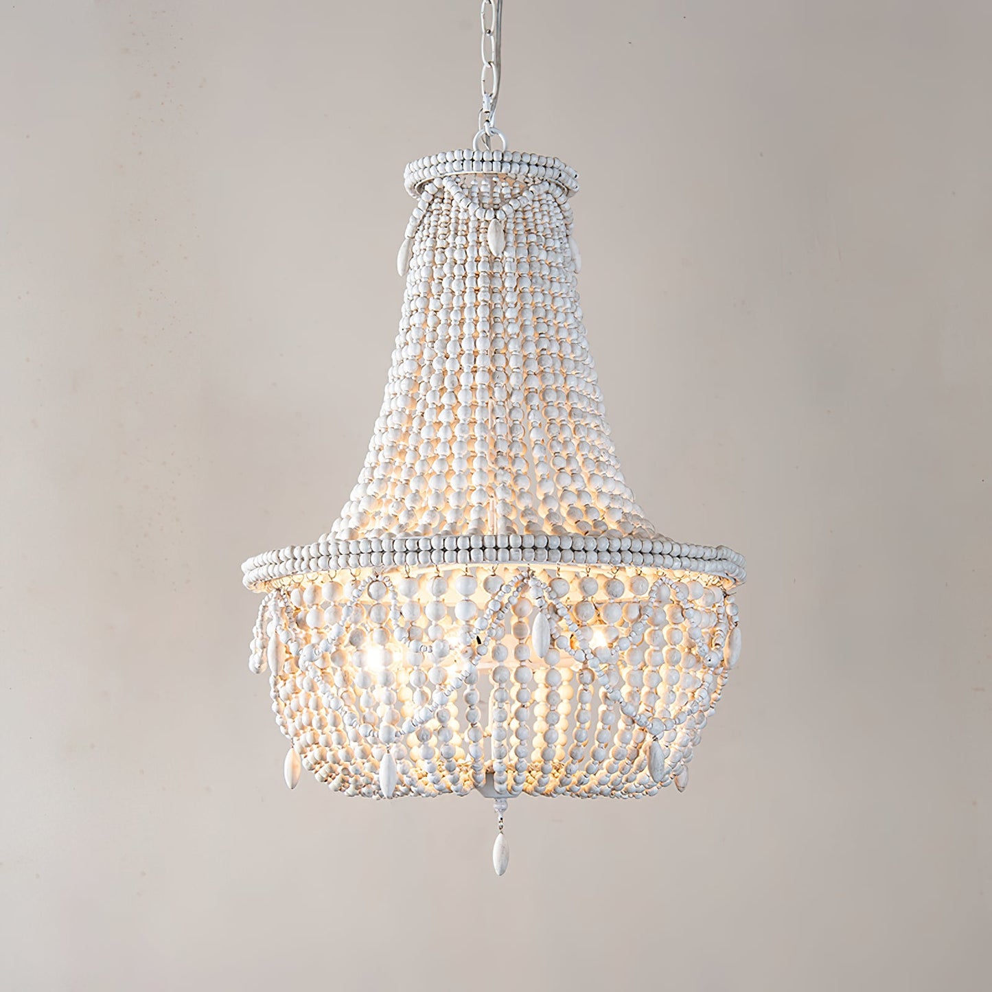 Yarara Wood Bead Chandelier