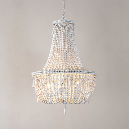 Yarara Wood Bead Chandelier