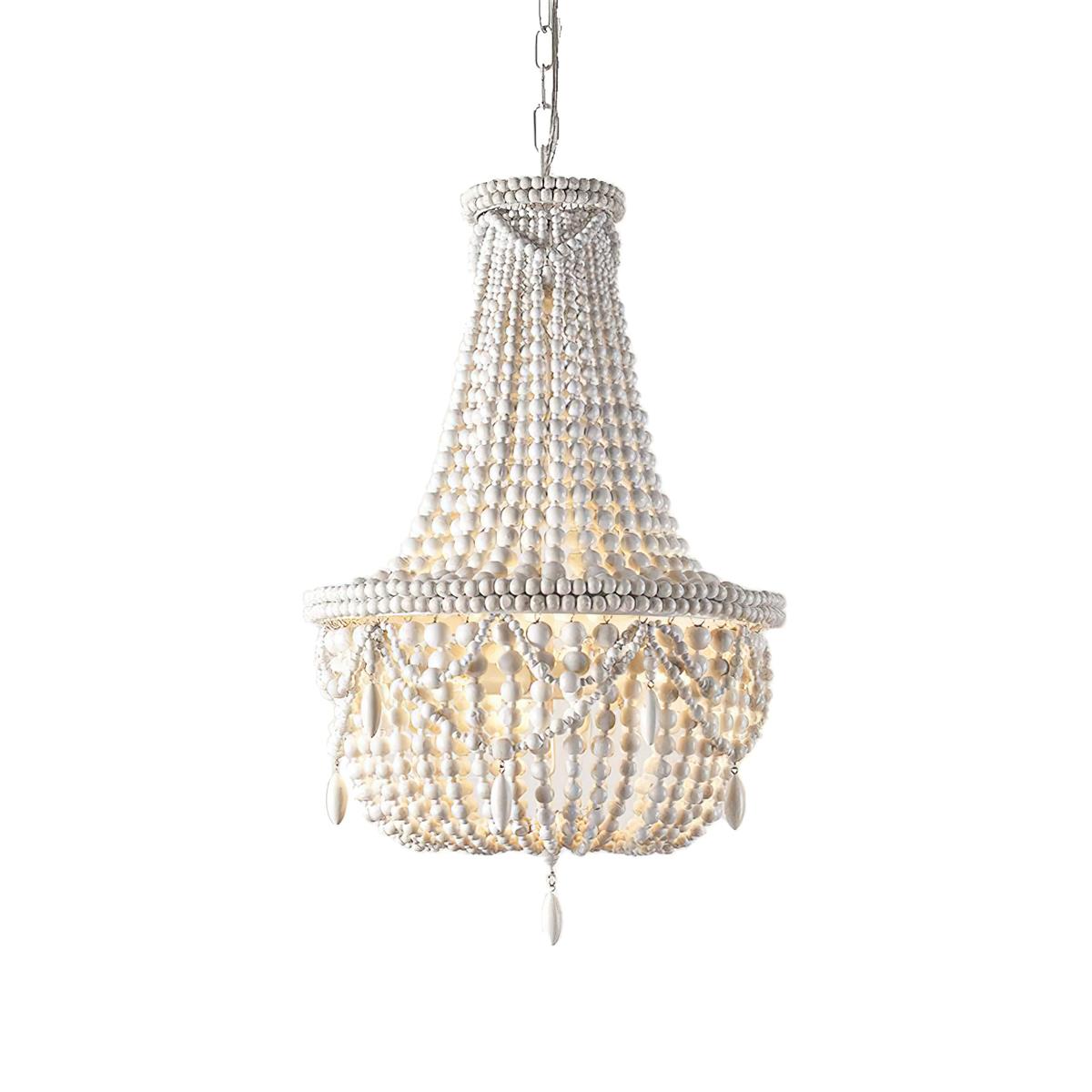 Yarara Wood Bead Chandelier
