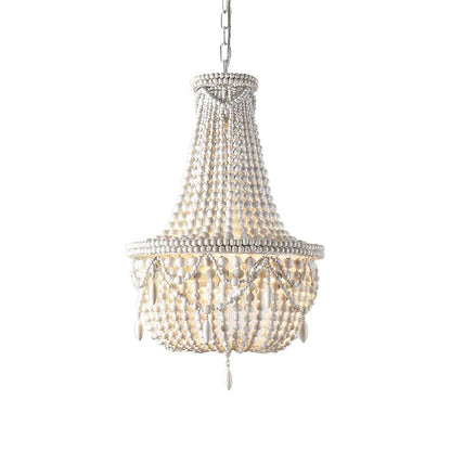 Yarara Wood Bead Chandelier