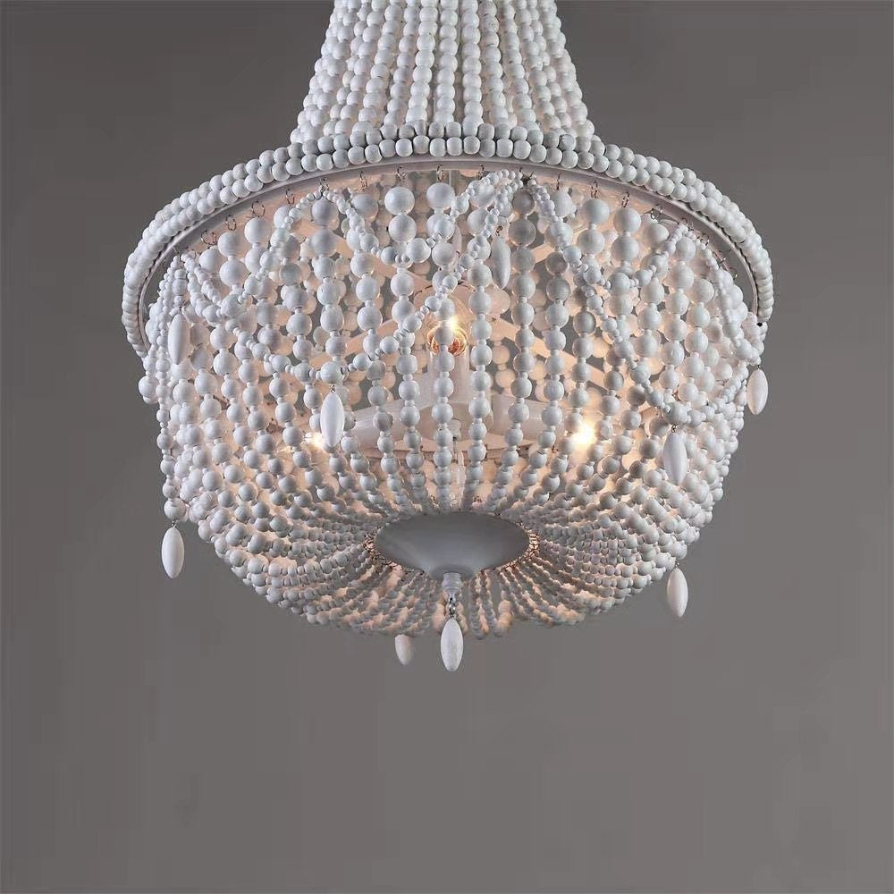 Yarara Wood Bead Chandelier